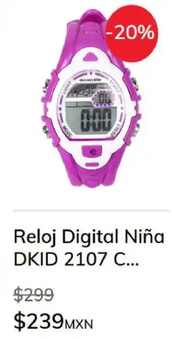 Sanborns Reloj digital niña oferta