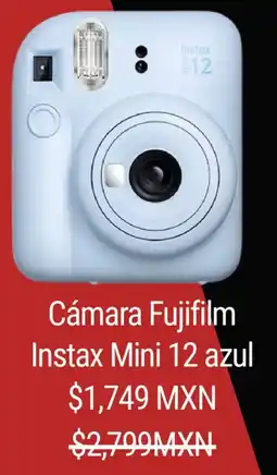 Sanborns Cámara fujifilm instax mini 12 azul oferta