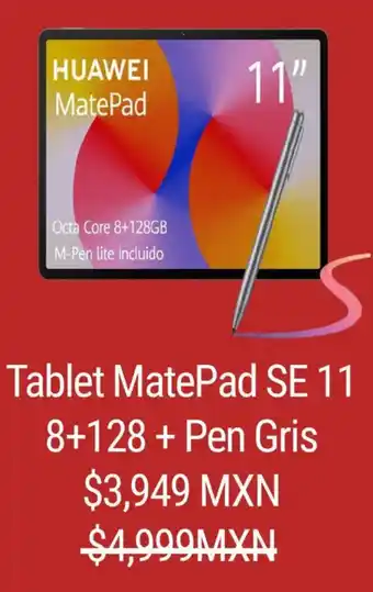Sanborns Tablet MatePad SE 11 oferta