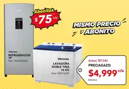 El Bodegón Hisense refrigerador 7p oferta