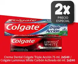 Farmacias Unión Colgate crema dental triple acción oferta