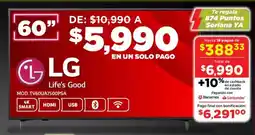 Soriana Mercado LG smart tv 60" oferta