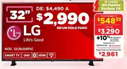 Soriana Mercado LG smart tv 32" oferta