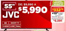 Soriana Mercado JVC smart tv 55" oferta