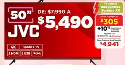 Soriana Mercado JVC smart tv 50" oferta
