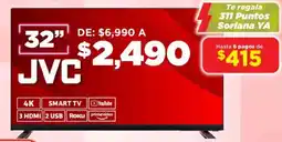 Soriana Mercado JVC smart tv 32" oferta