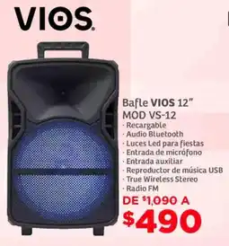 Soriana Mercado Vios bafle 12" oferta