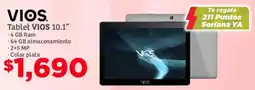 Soriana Mercado Vios tablet 10.1" oferta
