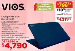 Soriana Mercado Vios laptop almacenamiento oferta