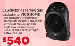 Soriana Mercado Vios home calefactor de termostato oscilatorio oferta