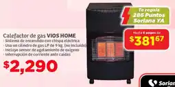 Soriana Mercado Vios home calefactor de gas oferta