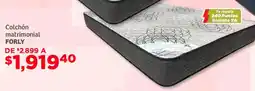 Soriana Mercado Forly colchón matrimonial oferta