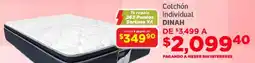 Soriana Mercado Dinah colchón individual oferta