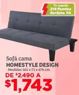 Soriana Mercado Homestyle Design sofá cama oferta