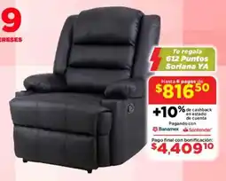 Soriana Mercado Homestyle Design sillón reclinable 2024 oferta