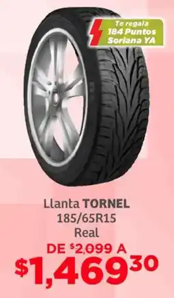 Soriana Mercado Tornel Real llanta 185/65R15 oferta