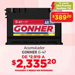 Soriana Mercado Gonher acumulador G-47 oferta