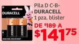 Soriana Mercado Duracell pila D C- B- blister oferta
