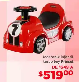 Soriana Mercado Montable infantil turbo boy prinsel oferta