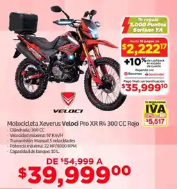 Soriana Mercado Veloci Xeverus Pro XR R4 300CC rojo oferta