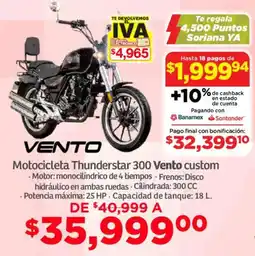 Soriana Mercado Vento Thunderstar 300 custom oferta