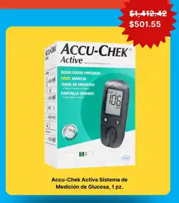 Farmacias Guadalajara Accu-Chek Active Sistema de Medición de Glucosa oferta