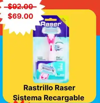 Raser rastrillo sistema recargable