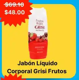 Farmacias Guadalajara Grisi Frutos jabón líquido corporal oferta