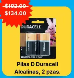 Farmacias Guadalajara Duracell pilas D alcalinas oferta