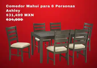 Comedor Mahui para 6 Personas Ashley