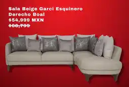 Sears Sala Beige Garci Esquinero Derecho Boal oferta