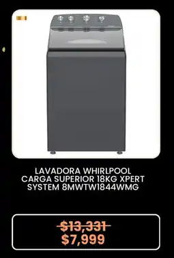Elektra Whirlpool lavadora 18 kg oferta