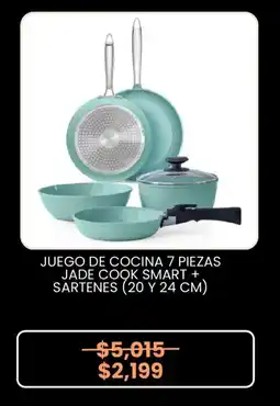 Elektra Jade Cook Smart juego de cocina + sartenes oferta