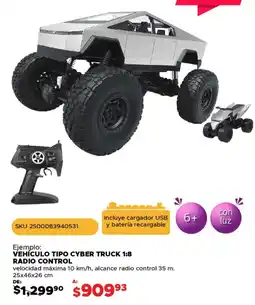 Woolworth Vehículo tipo cyber truck 1:8 radio control oferta