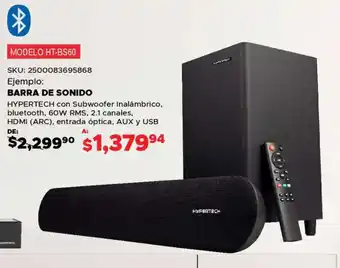 Woolworth Barra de sonido hypertech oferta
