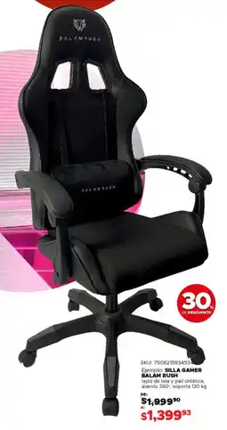 Woolworth Silla gamer balam rush oferta
