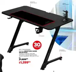 Woolworth Escritorio gamer balam rush oferta