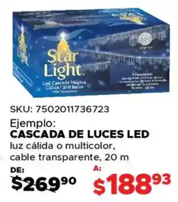 Woolworth Cascada de luces led oferta