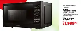 Woolworth Black+decker horno de microondas oferta