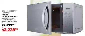 Woolworth Black+decker horno de microondas oferta