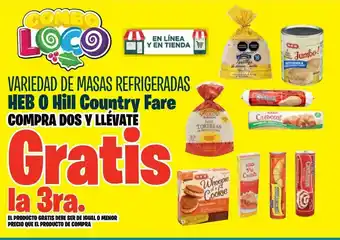 HEB Masas refrigeradas heb o hill country fare oferta