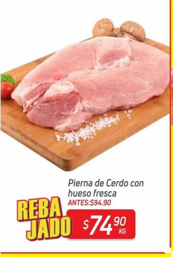 HEB Pierna de cerdo con hueso 1 kg oferta