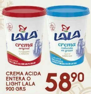 Alsuper Crema acida entera lala 900g oferta