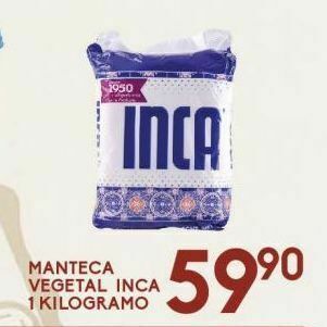Alsuper Manteca vegetal inca 1kg oferta