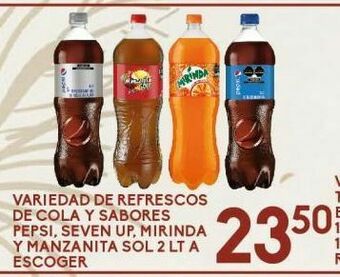 Alsuper Refrescos pepsi, seven up, mirinda 2l oferta
