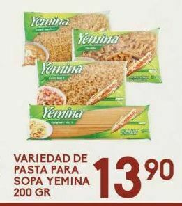 Alsuper Variedad de pasta para sopa yemina 200g oferta