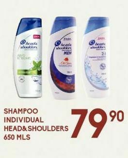 Alsuper Shampoo individual head & shoulders 650ml oferta
