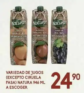 Alsuper Jugos (excepto ciruela pasa) natura 946ml oferta