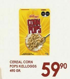 Alsuper Cereal corn pops kelloggs 490g oferta