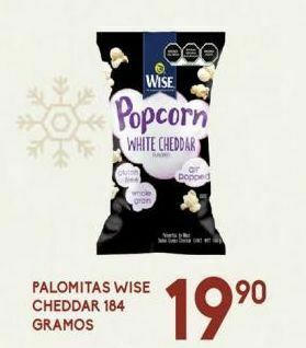 Alsuper Palomitas wise cheddar 184g oferta